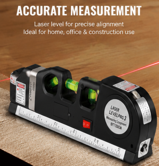 4-in-1 Distance Meter Level Tape