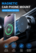 Magnetic 360° Car Phone Mount