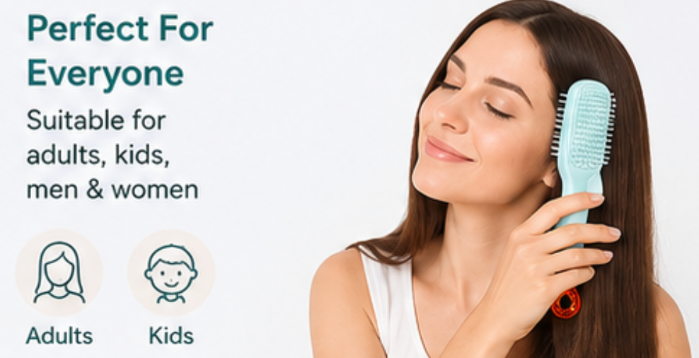 Self-Cleaning Anti-Static Massage Comb