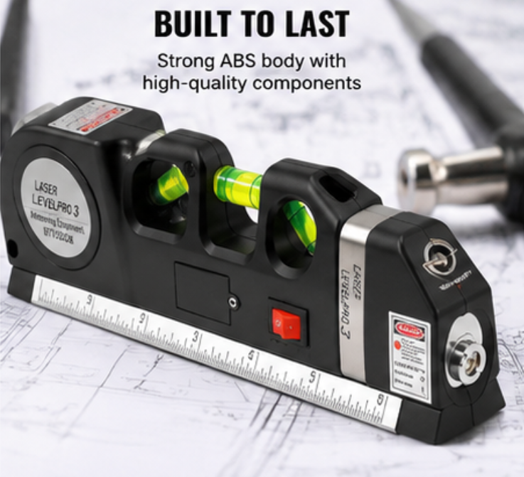 4-in-1 Distance Meter Level Tape