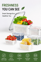 FreshLock Drain & Store Food Containers. (4pack)