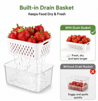 FreshLock Drain & Store Food Containers. (4pack)